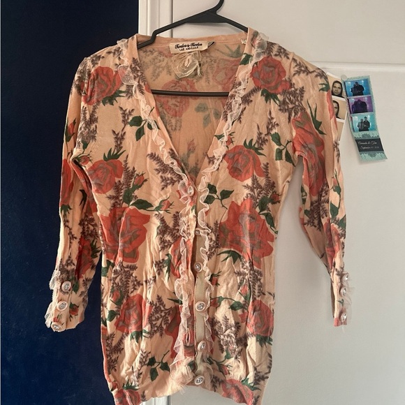 Twelve by Twelve size small floral knit - Picture 1 of 2